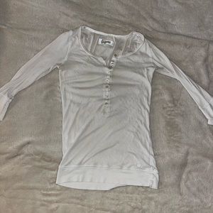 white vintage aerie white comfy long sleeve size small/medium